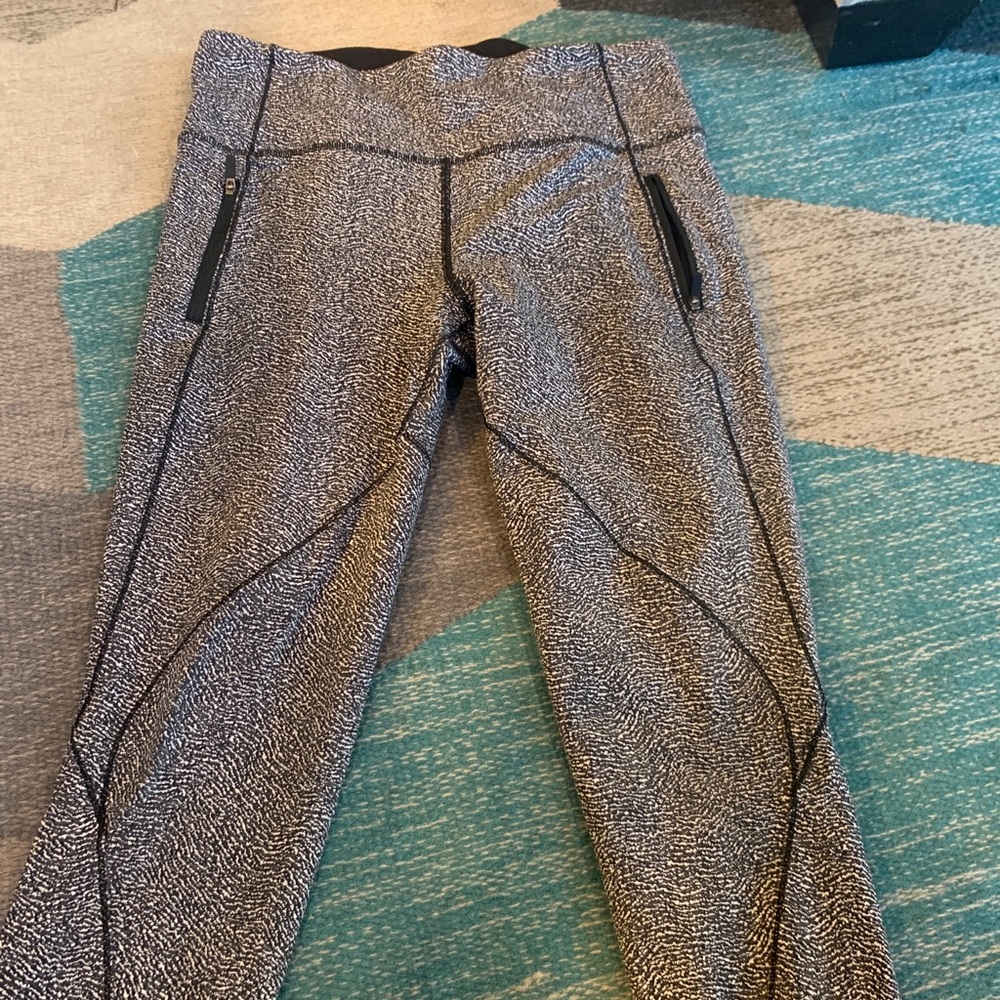lululemon athletica Black & White Speckled Leggings